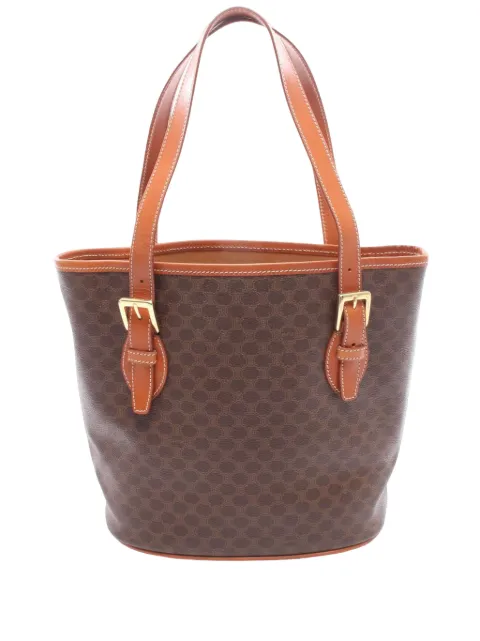 Celine Pre-Owned 20th Century Macadam Coated Canvas tote bag