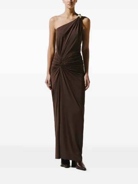 Baobab Canoa resin-embellished ruched maxi dress