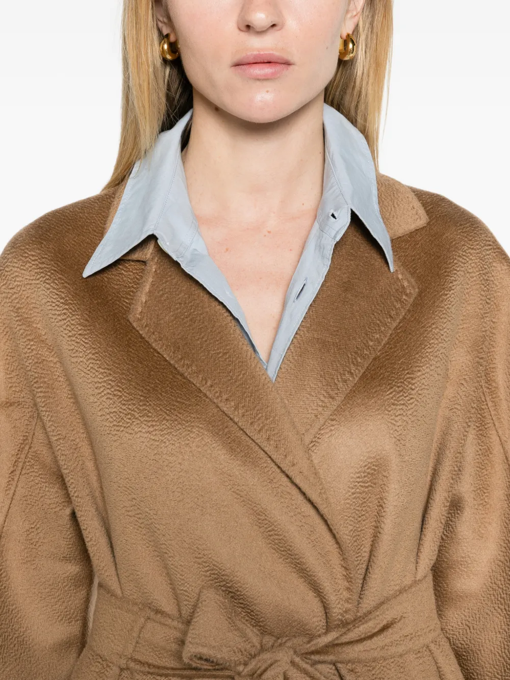 Max Mara Ludmilla jas met ceintuur Beige