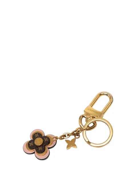 Louis Vuitton Pre-Owned 2021 Gold Plated Monogram Blooming Flowers Bag Charm and Holder key chain