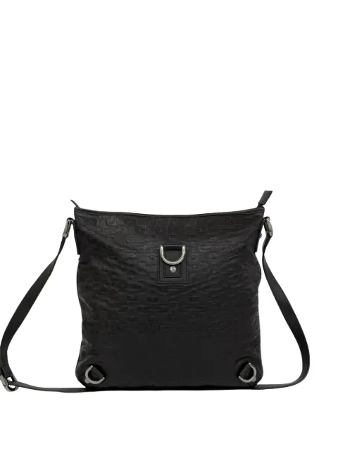 Gucci Pre-Owned 2000-2015 Horsebit Embossed Calfskin Abbey D Ring crossbody bag