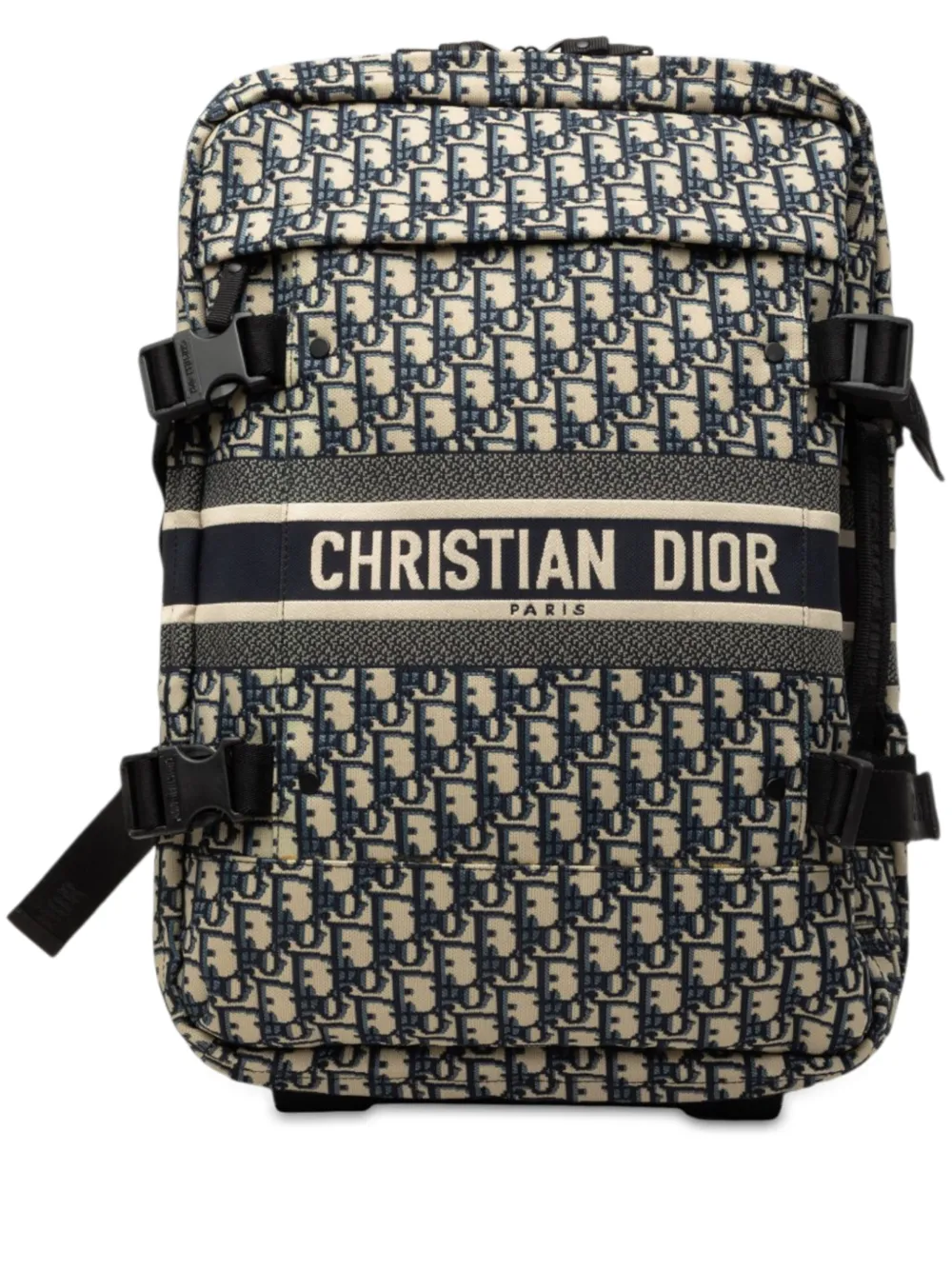 Christian Dior Pre-Owned 2019 kleine Oblique Diortravel Reisetasche aus Canvas - Blau
