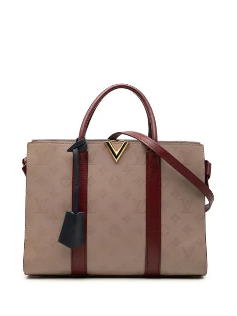 Louis Vuitton Pre-Owned 2015-2026 Monogram Cuir Plume Very Tote MM satchel