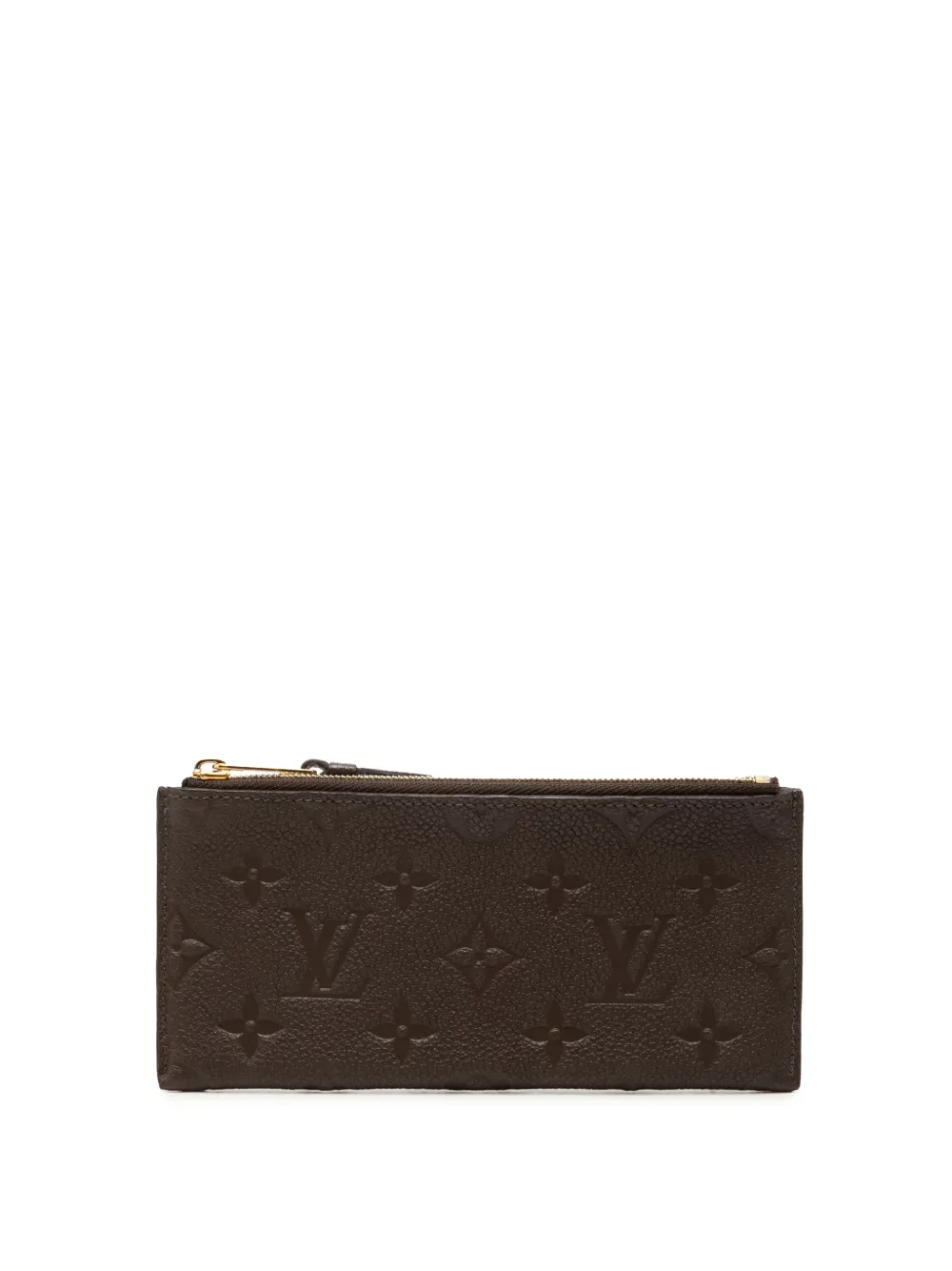 Louis Vuitton Pre-Owned 2012 Monogram Empreinte Pochette Felicie Zippered Insert coin pouch - Marrone