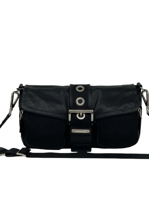 Prada Pre-Owned 2013-2026 Tessuto and Calfskin crossbody bag