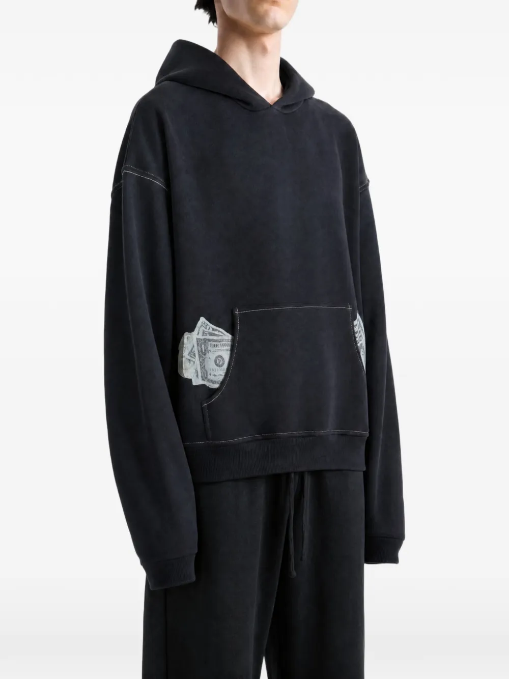 ERL Money hoodie Zwart