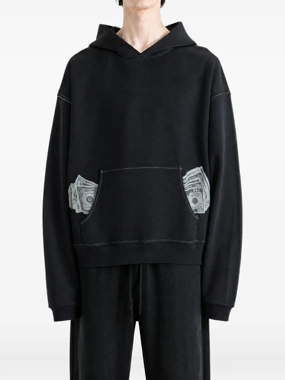 ERL Money hoodie Zwart