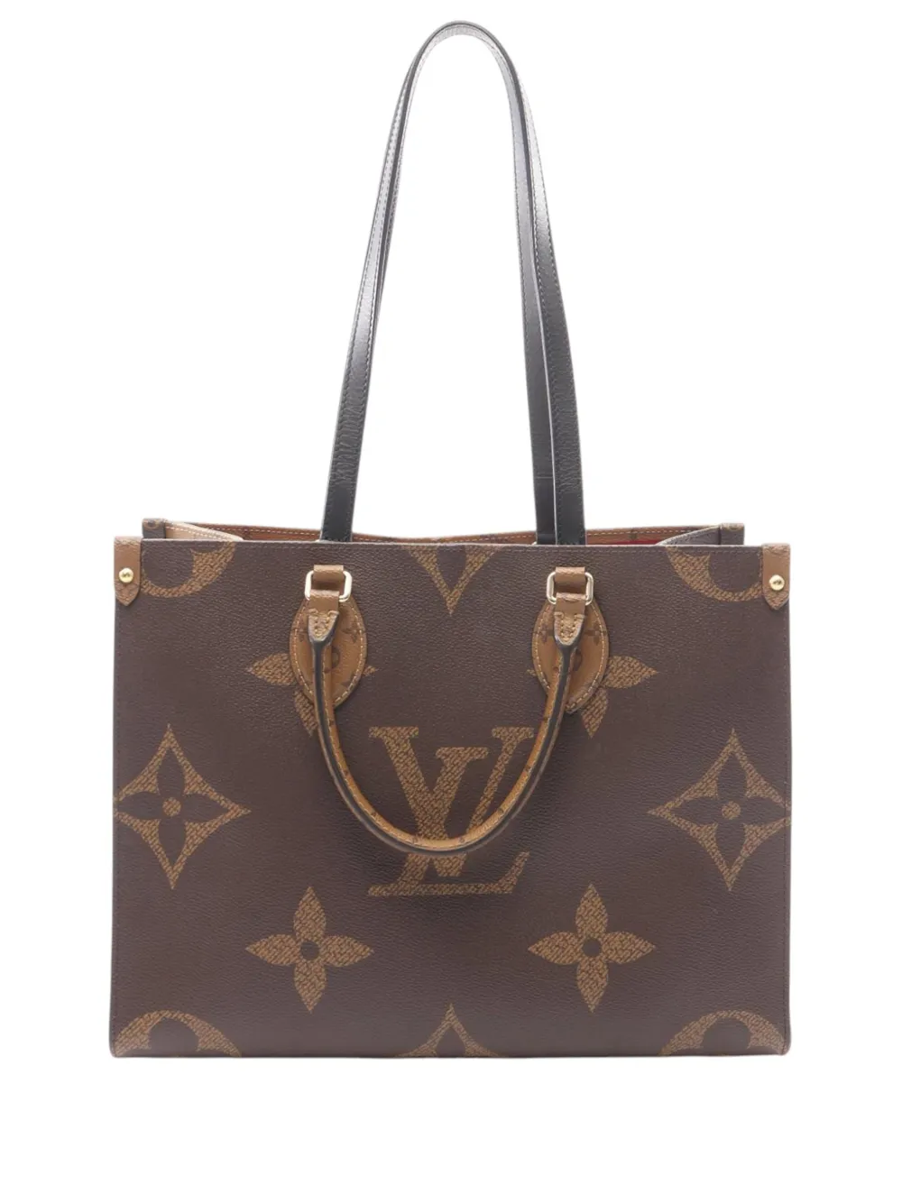 Louis Vuitton Pre-Owned 2000-2026 Monogram Reverse Giant OnTheGo MM satchel - Marrone