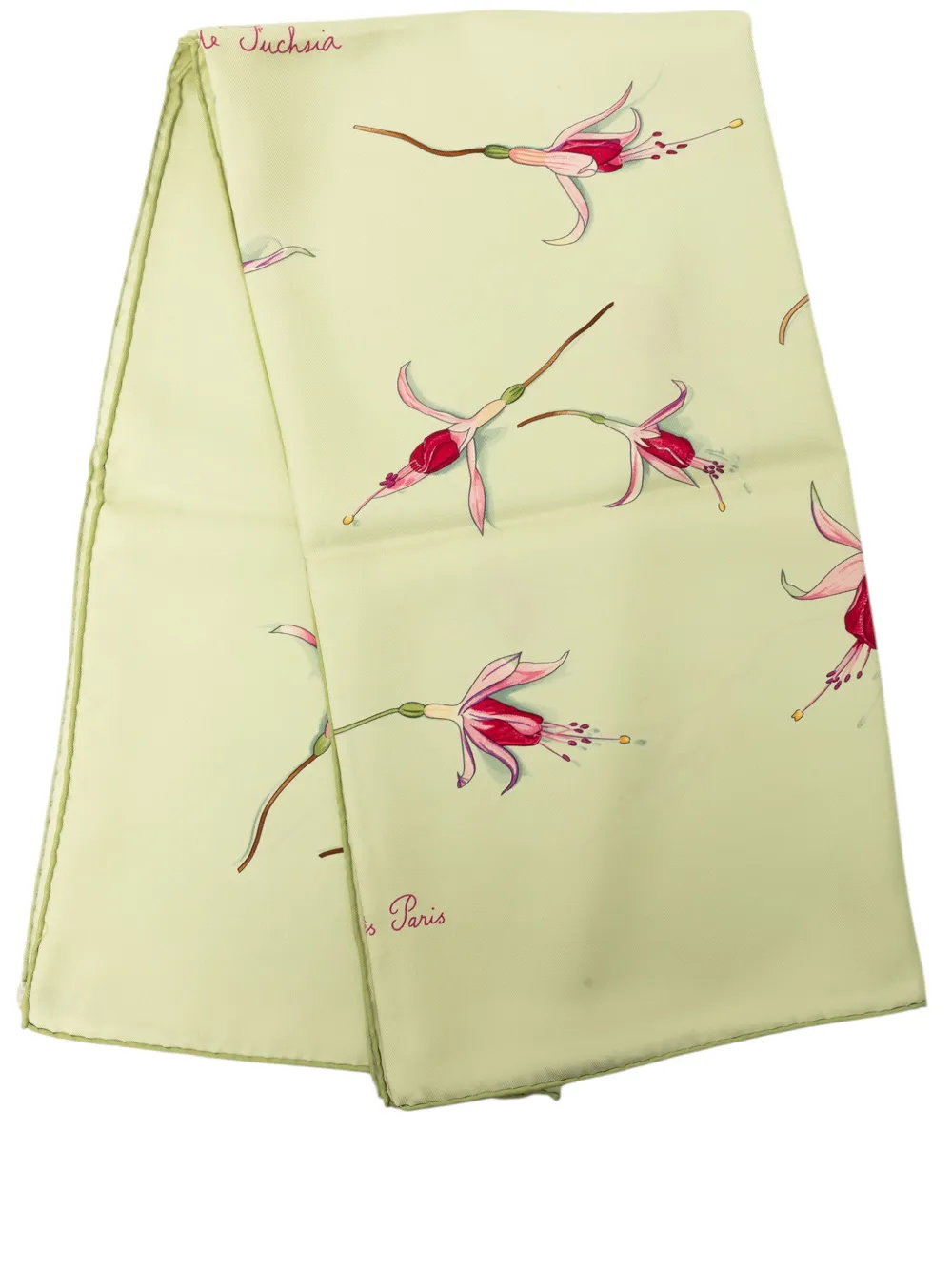 Hermès Pre-Owned 2000-2026 Fleurs de Fuchsia Silk Scarf 90 scarves - Verde