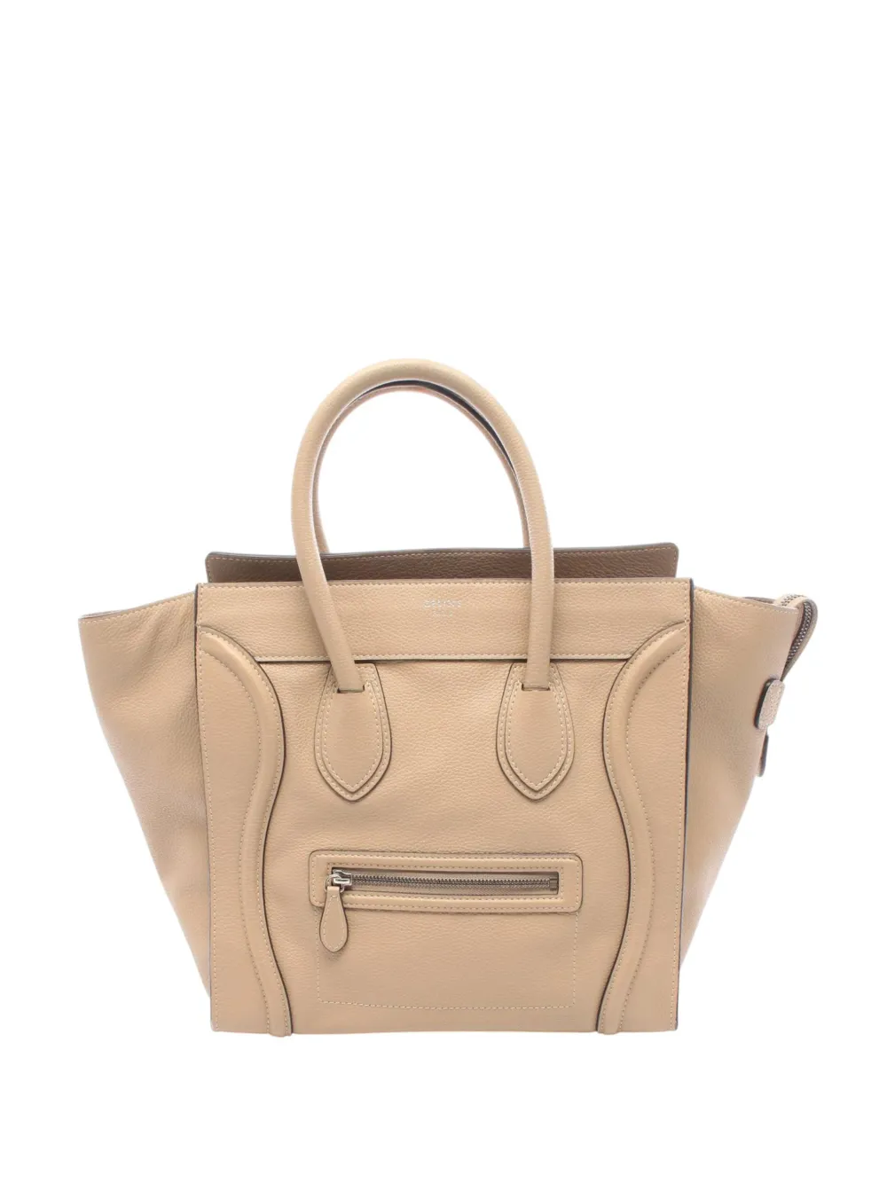 Celine Pre-Owned 2010-2026 Mini Drummed Calfskin Luggage tote bag - Toni neutri