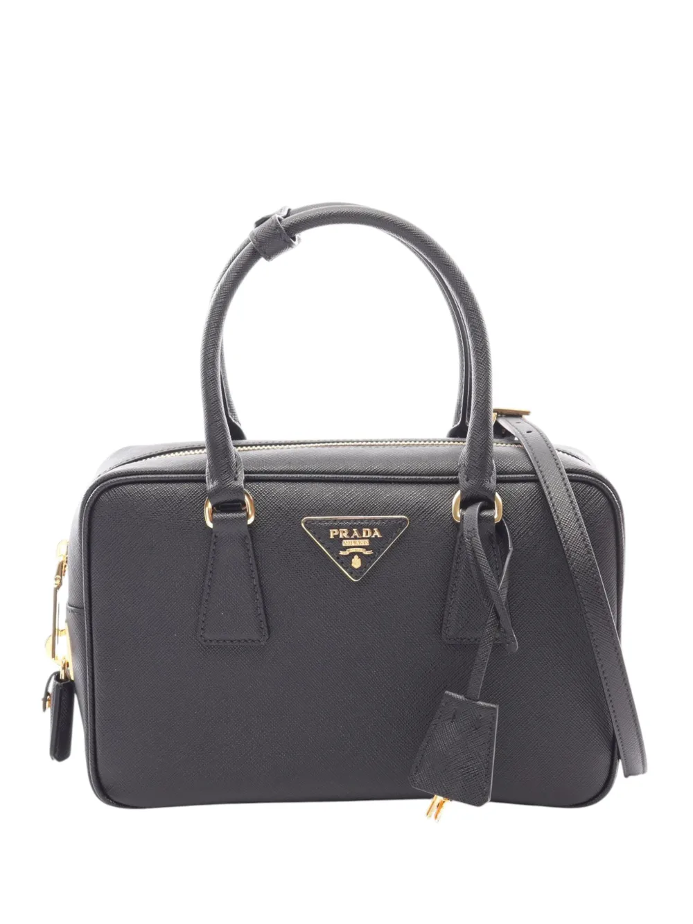 Prada Pre-Owned 2010-2026 Saffiano Lux Bauletto handbag - Nero