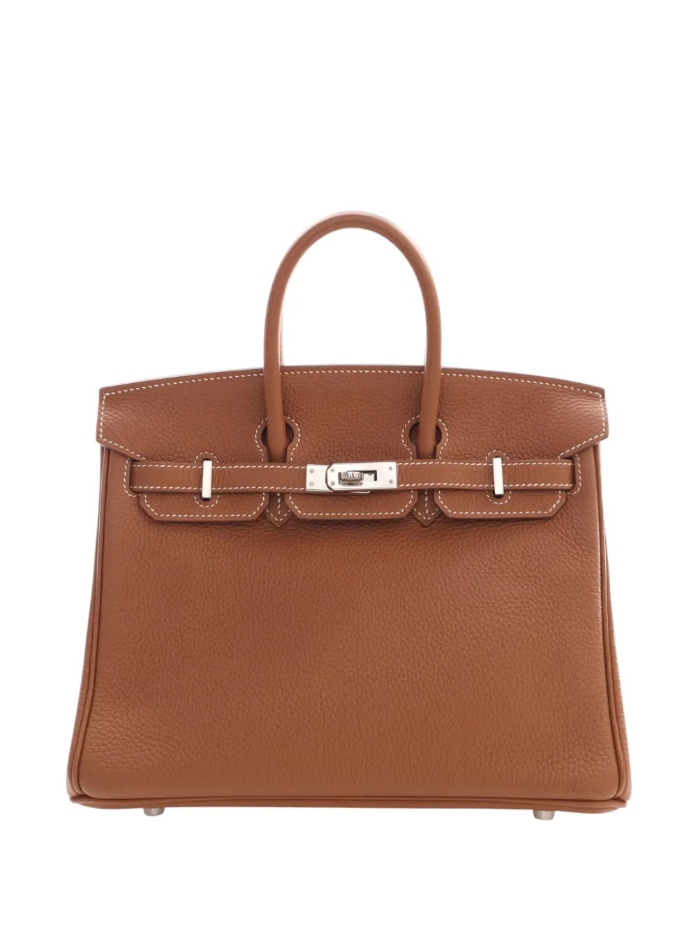 Hermès Pre-Owned 2017 Togo Birkin Retourne 25 handbag - Marrone