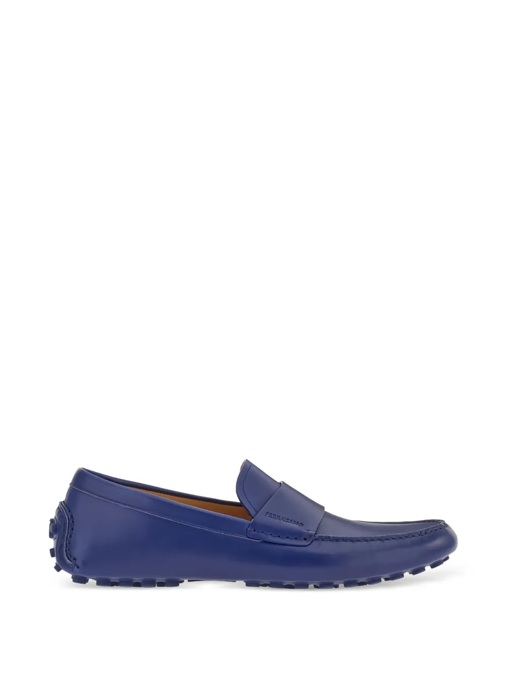Ferragamo leather moccasin-toe loafers