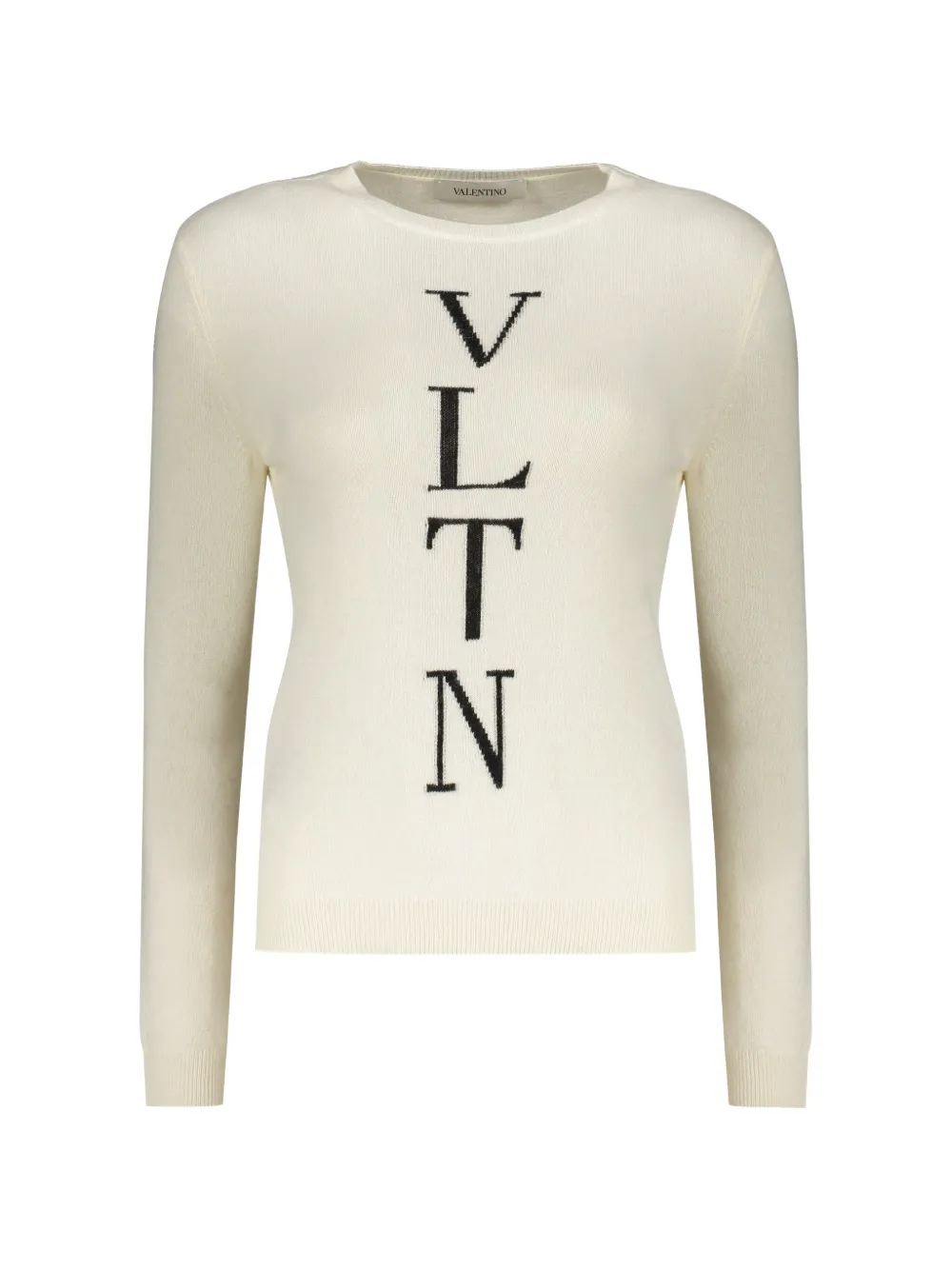 Valentino Garavani intarsia-knit wool sweater - Neutrals