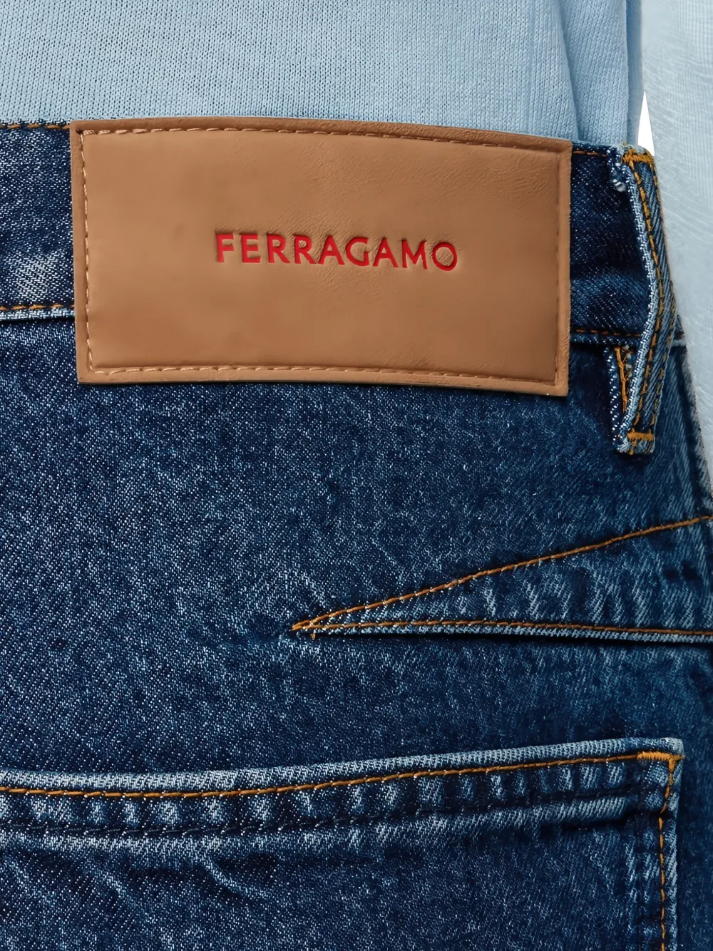 Ferragamo Straight jeans Blauw