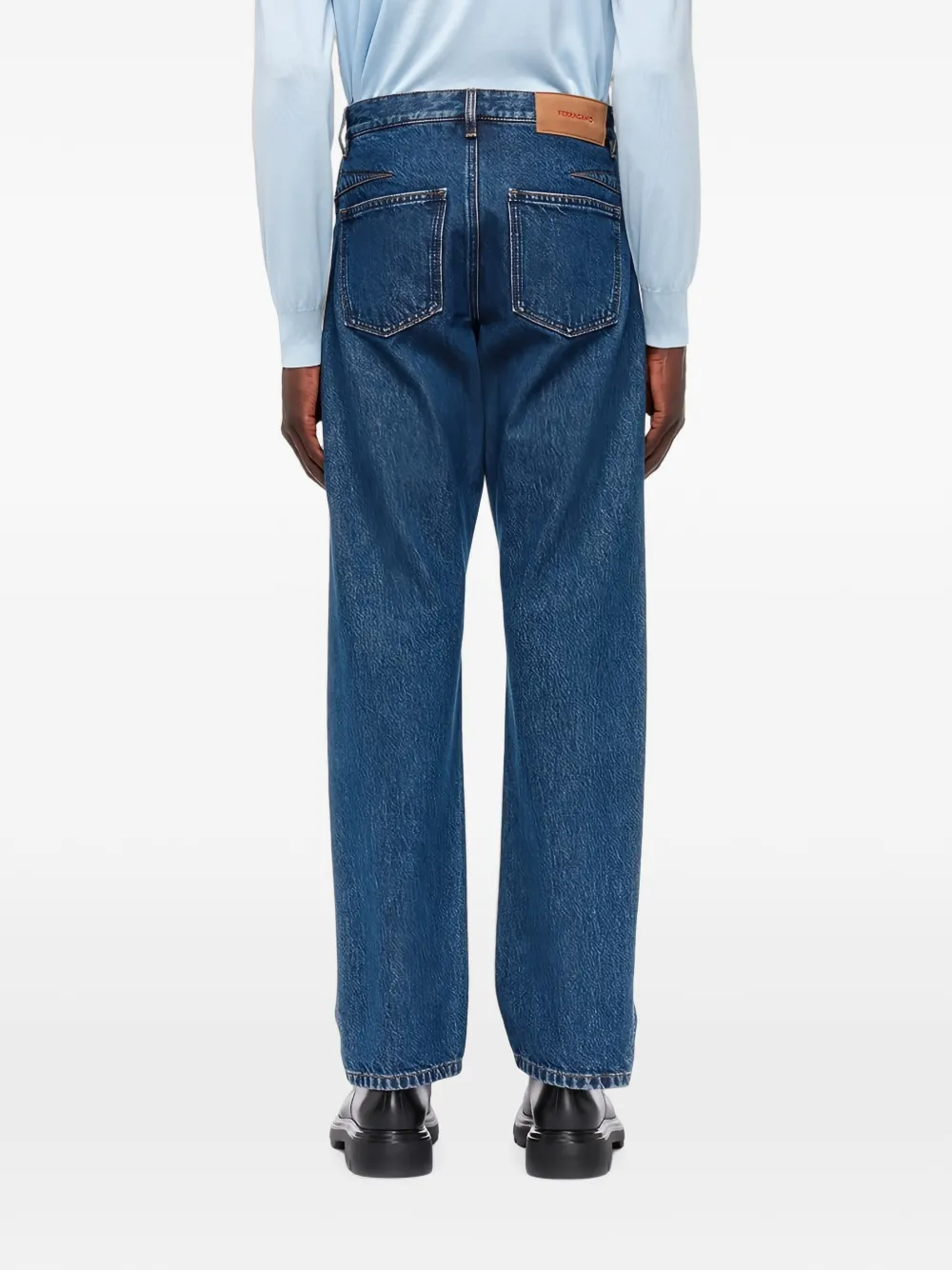 Ferragamo Straight jeans Blauw