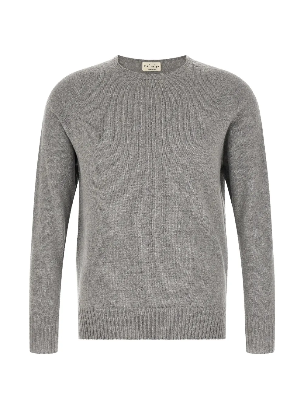 Ma'ry'ya raglan-sleeve side-slit sweater