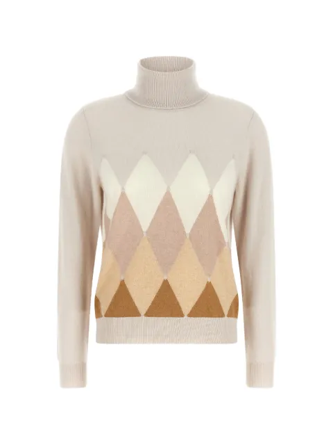 Ballantyne diamond intarsia-knit sweater