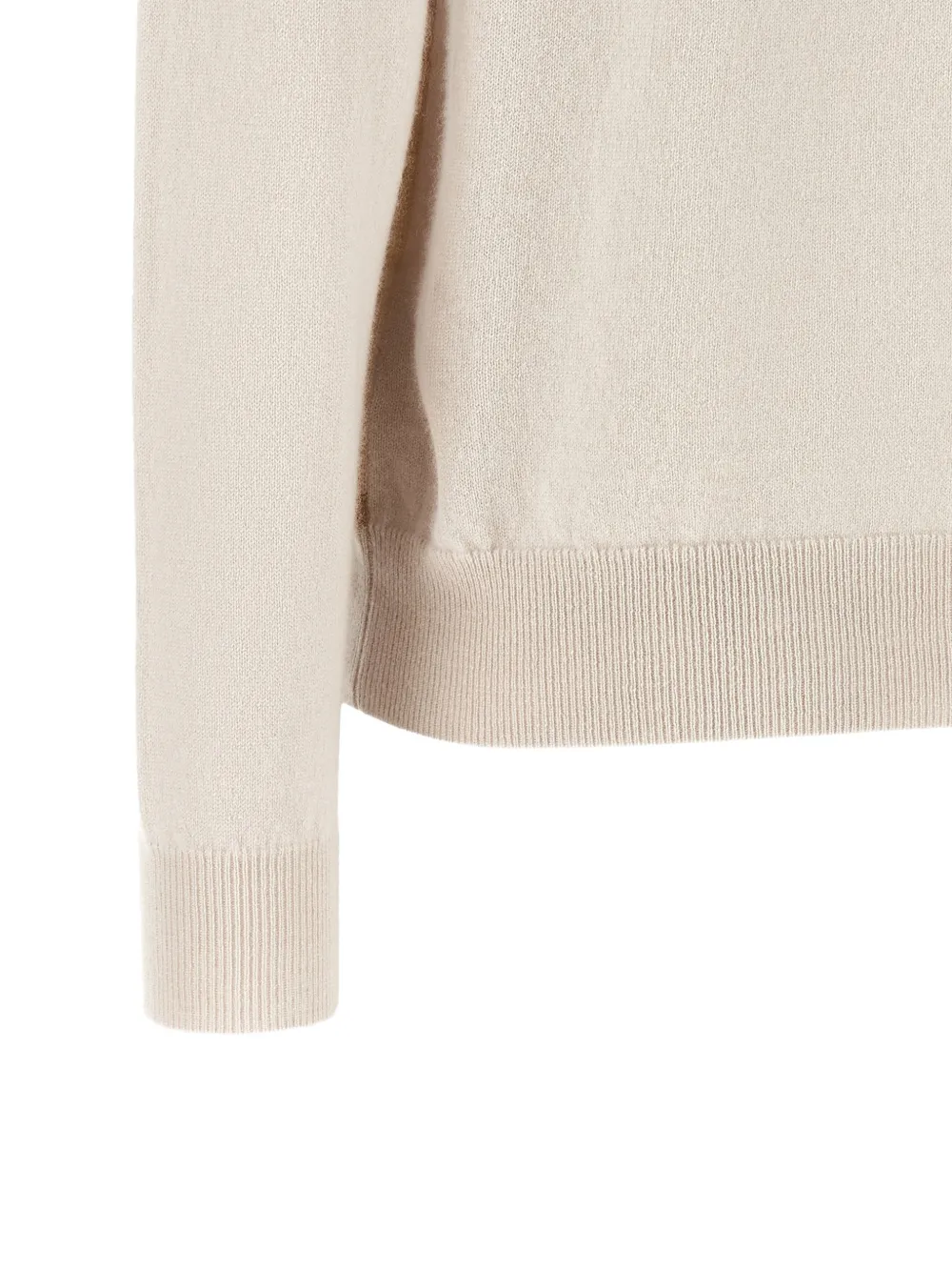 Ballantyne Intarsia gebreide trui Beige