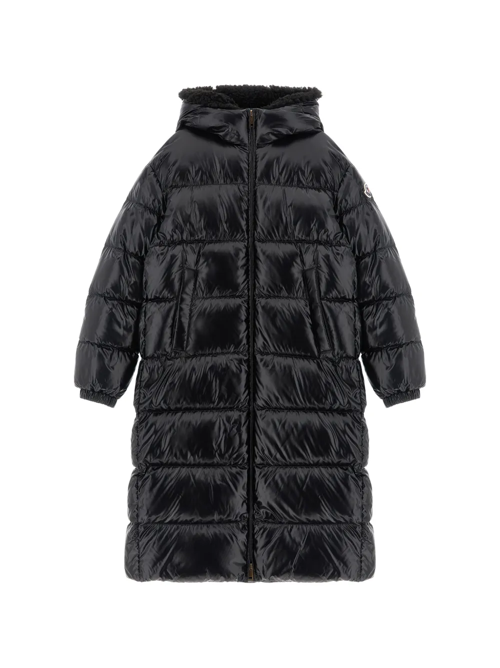 Moncler Enfant Ganevry gewatteerde jas Zwart