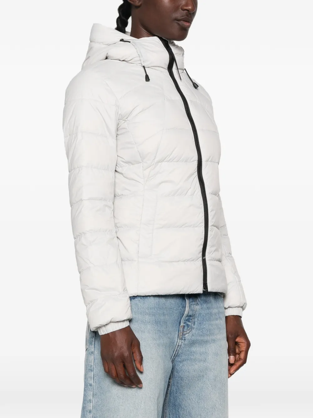 Canada Goose Gevoerd jack met capuchon Grijs