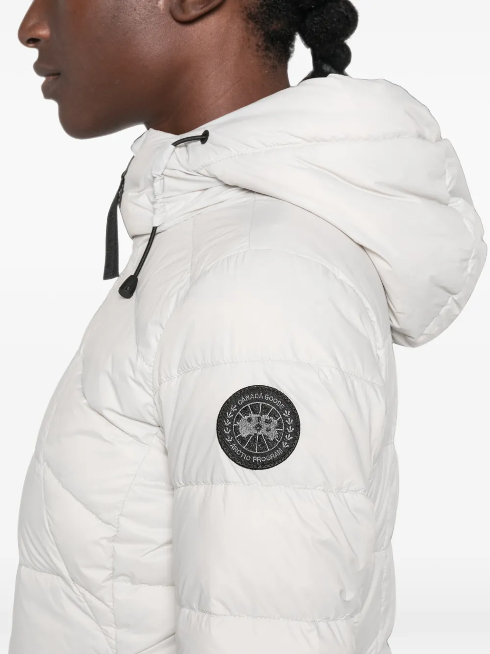 Canada Goose Gevoerd jack met capuchon Grijs