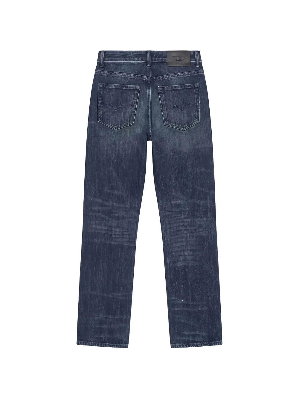 Diesel Straight jeans met vervaagd effect Blauw