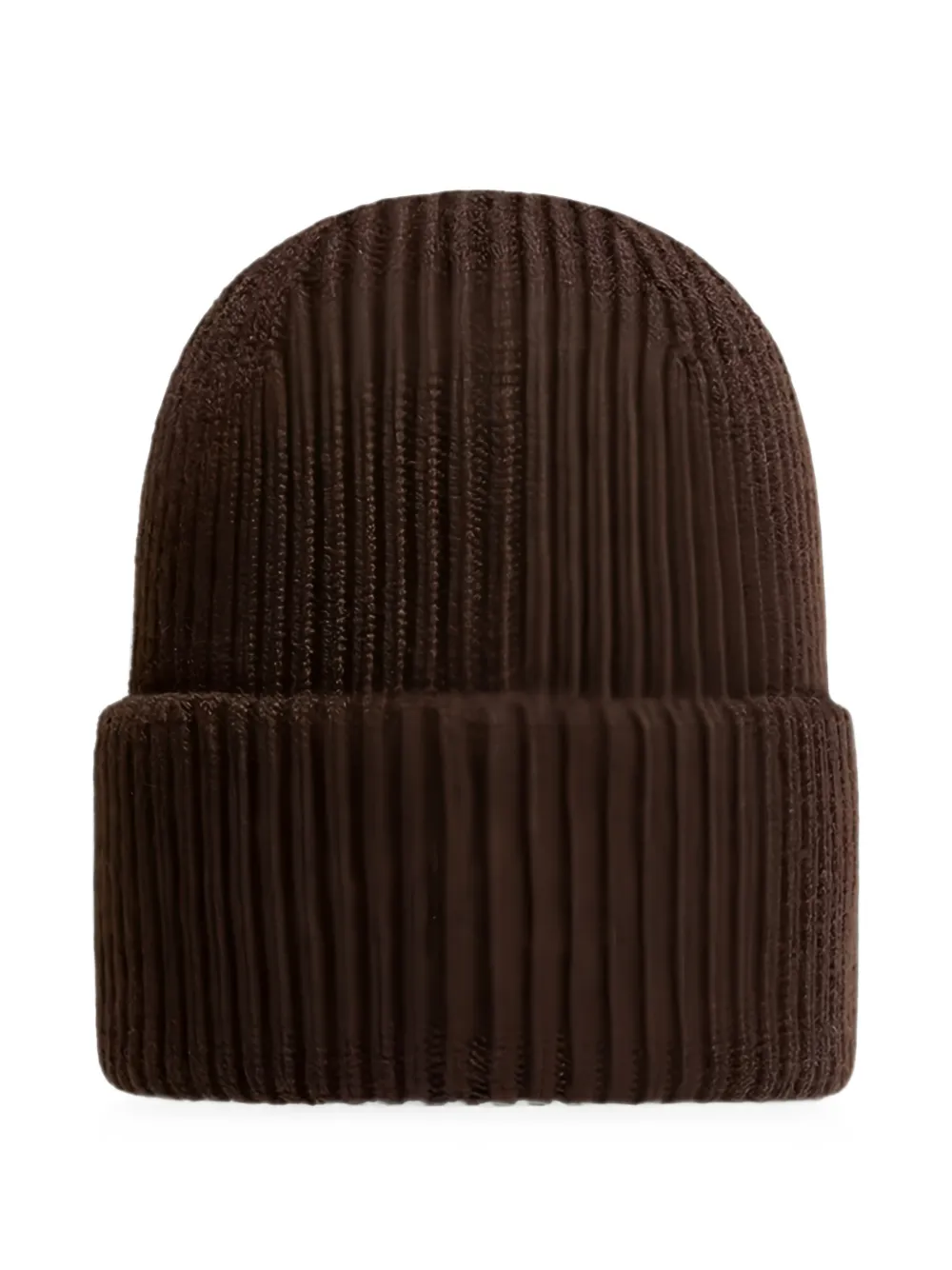 Moncler Ribgebreide muts Bruin