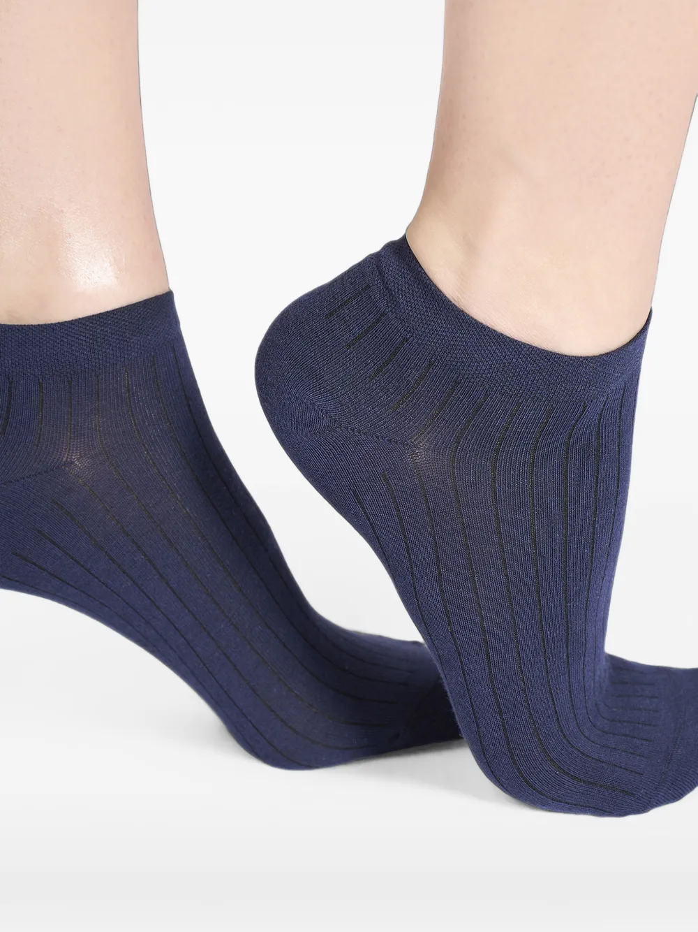 Wolford Geribbelde sokken Blauw