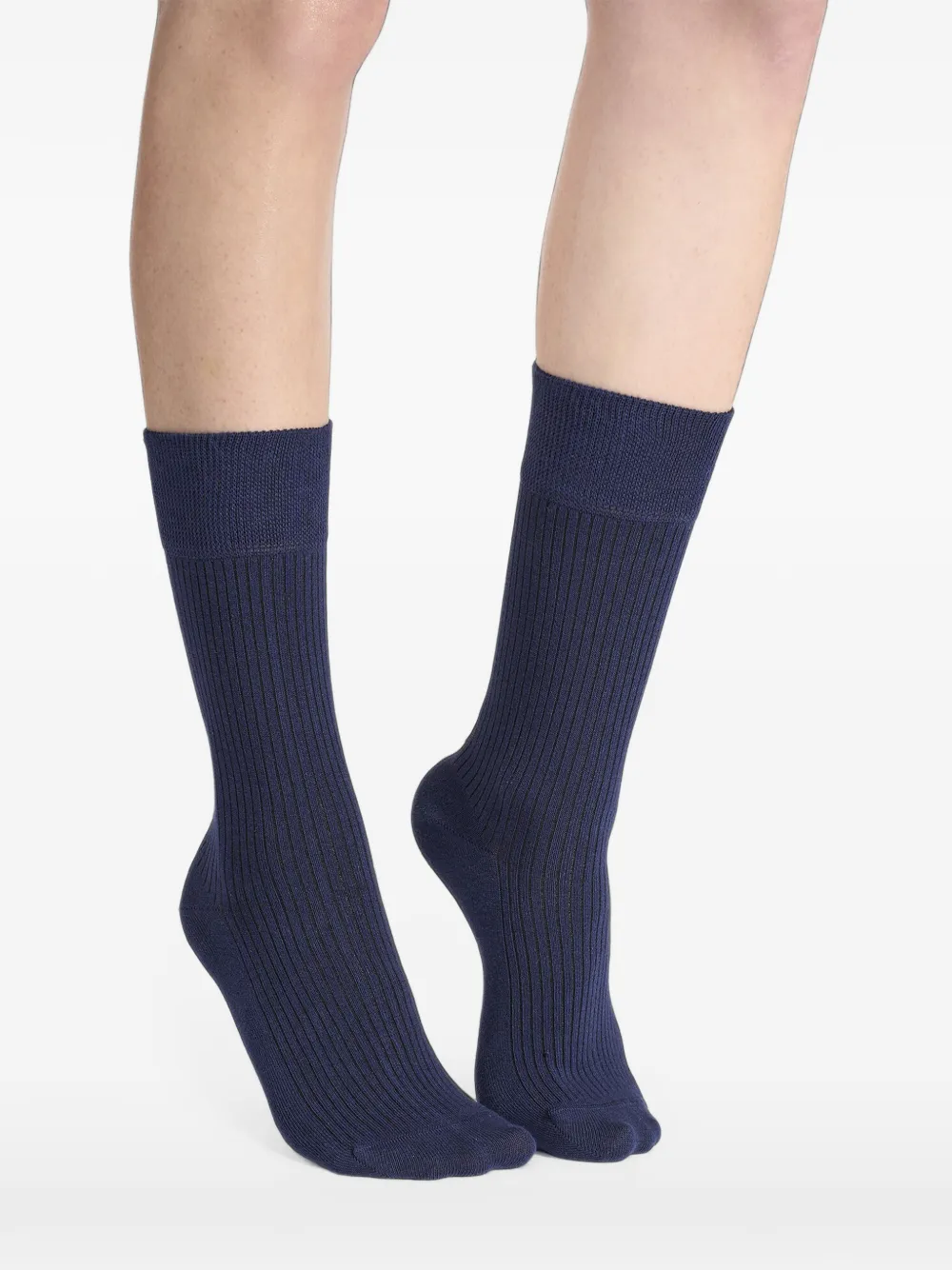 Wolford ribbed-knit socks Blauw
