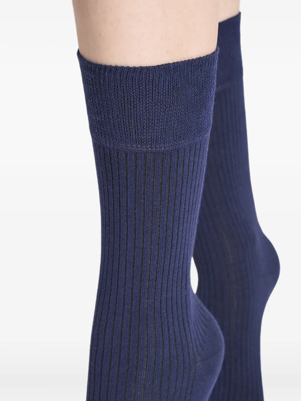 Wolford ribbed-knit socks Blauw