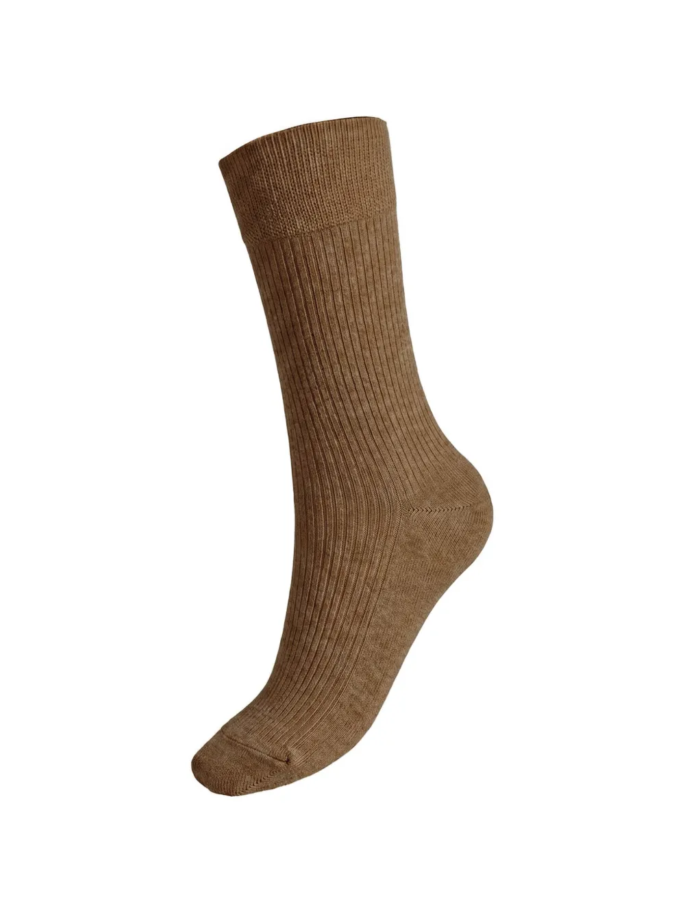 Wolford Drie paar ribgebreide stretch-katoenen sokken Bruin