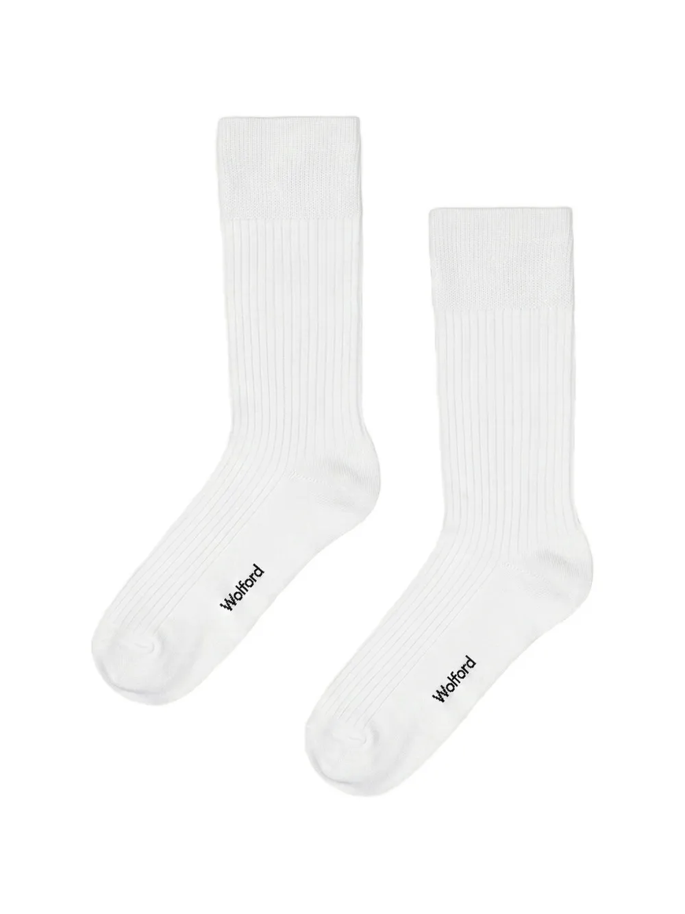 Wolford Ribbed Socks In White