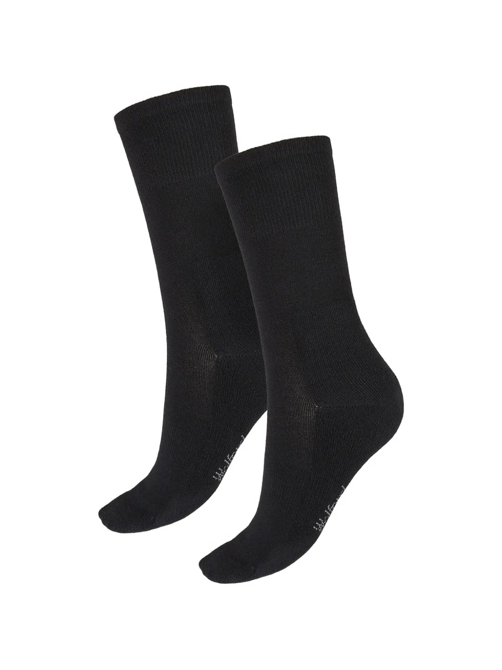 Wolford ribbed-knit logo-print socks Zwart