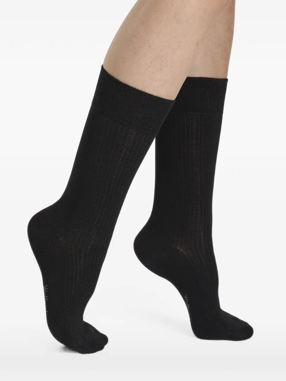 Wolford ribbed-knit socks Zwart