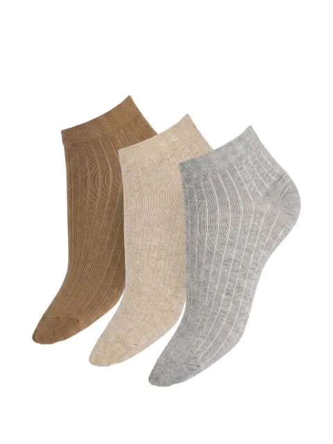 Wolford rib-knit sneakers socks set (set of three)