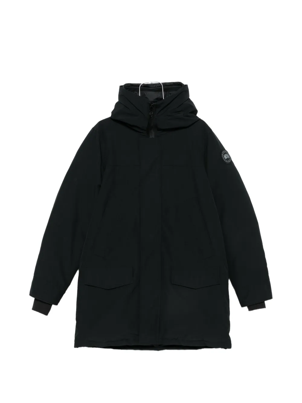 Canada Goose Langford hooded logo-patch coat - Nero