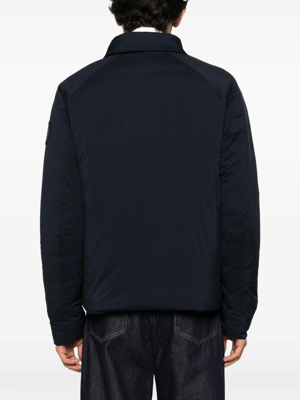 Canada Goose Lodge jack met logopatch Blauw