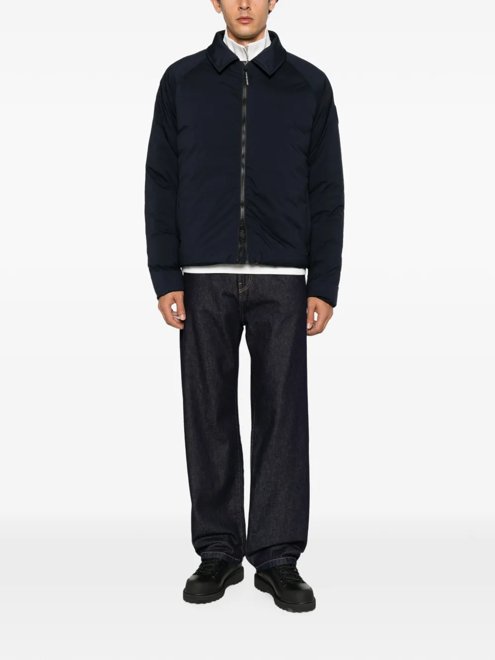 Canada Goose Lodge jack met logopatch Blauw