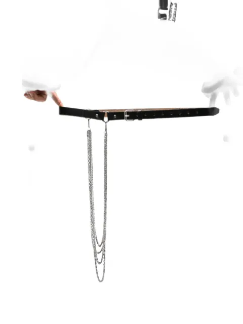 OUR LEGACY chain-link leather belt