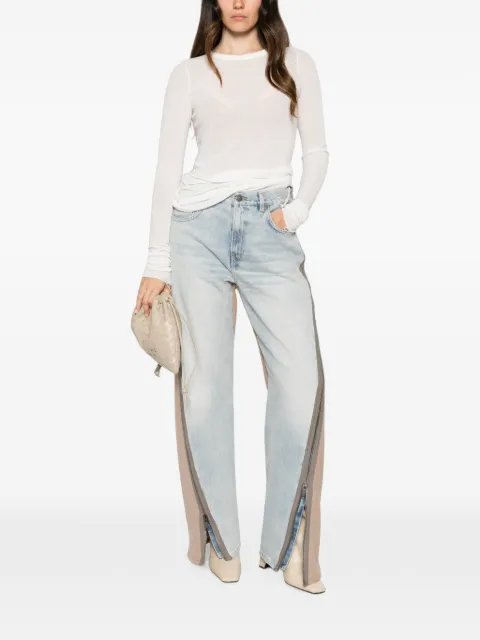 Haikure zip-detail panelled jeans