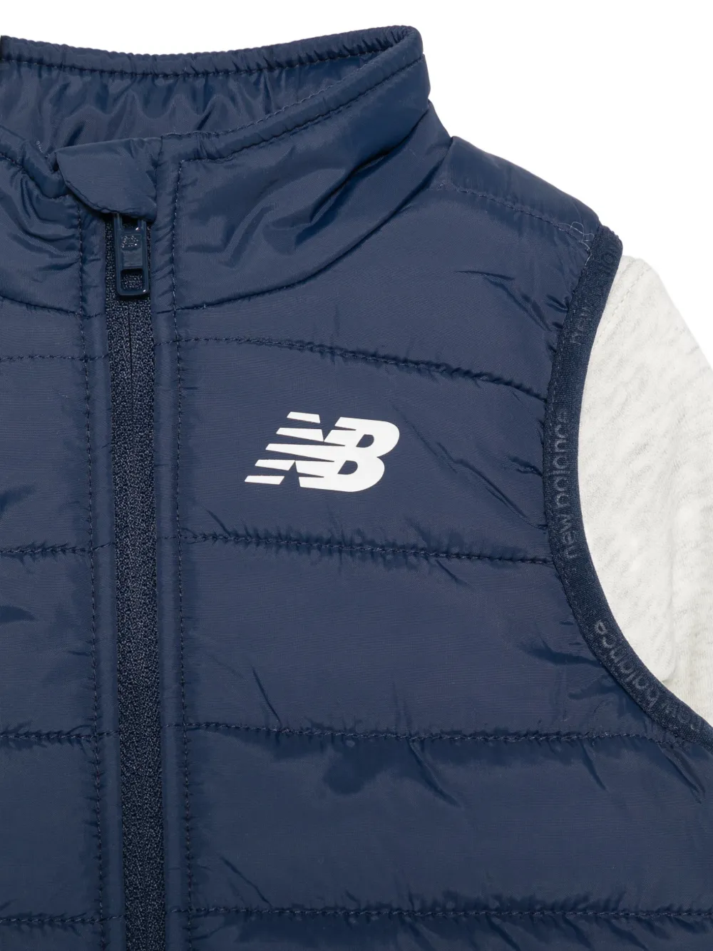 New Balance Kids Trainingspak en gilet met logoprint Grijs
