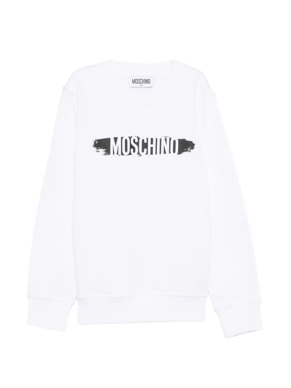 Moschino Kids logo-print sweatshirt - Bianco