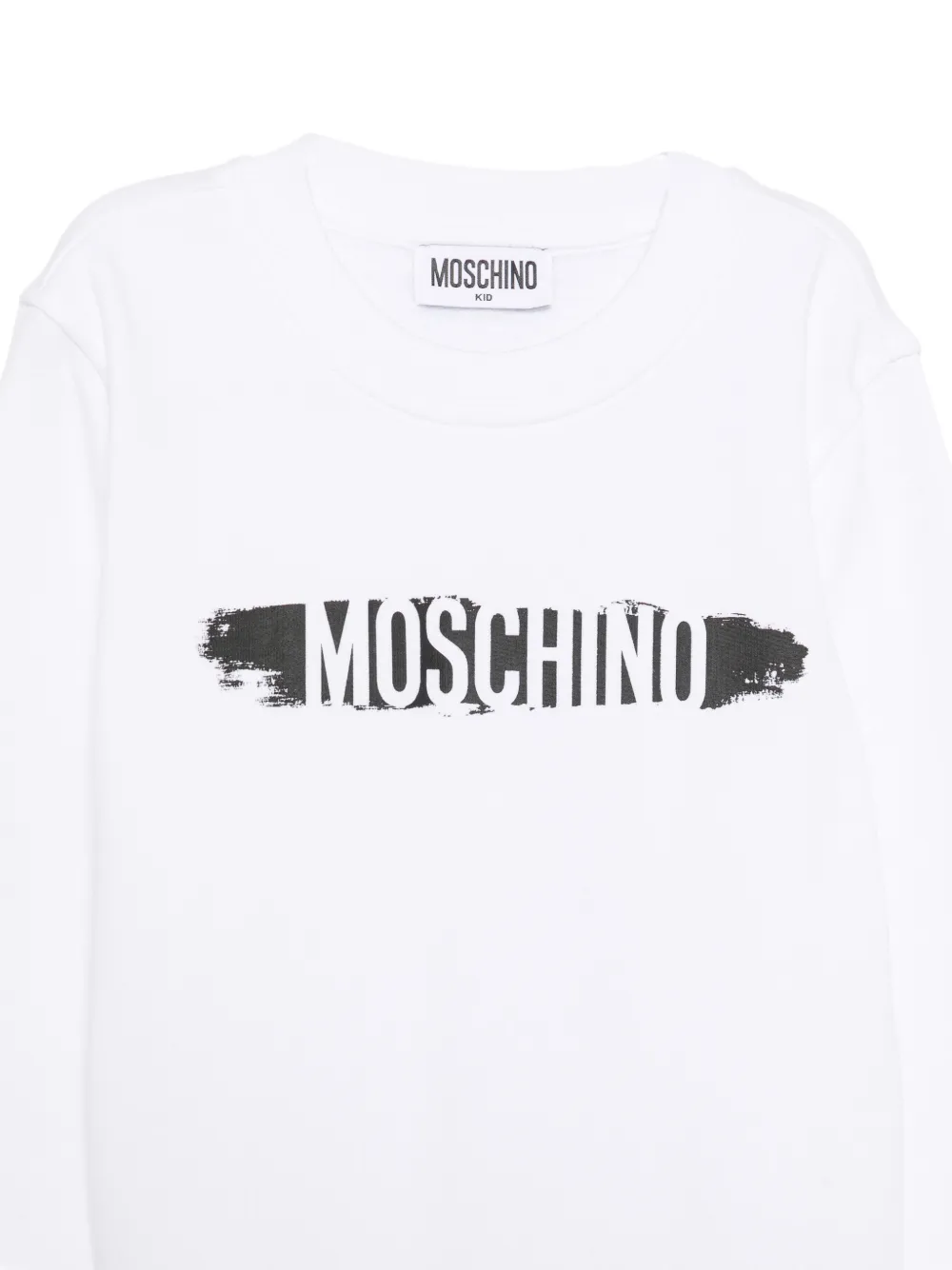 Moschino Kids Sweater met logoprint Wit