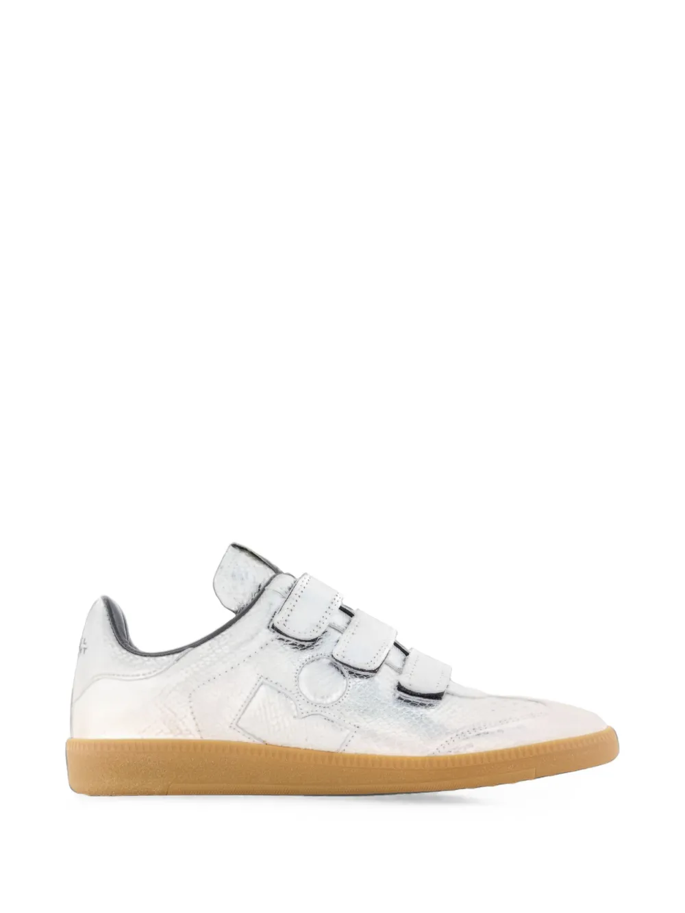 ISABEL MARANT Beth touch-strap sneakers - Argent ISABEL MARANT Beth touch-strap sneakers - Argent
