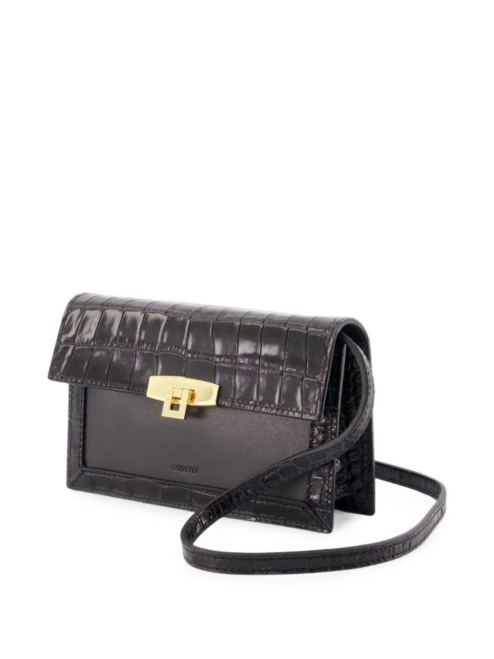 Coperni leather cross body bag Zwart