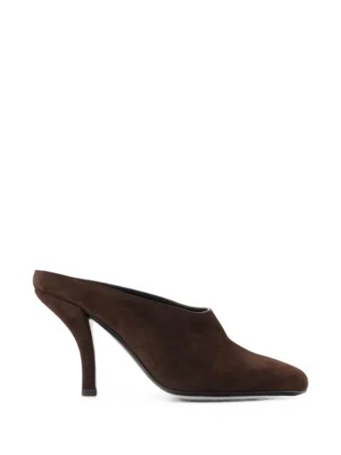 TOTEME Contour suede mules brown