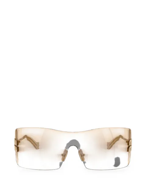 Miu Miu Eyewear logo-plaque geometric-frame sunglasses