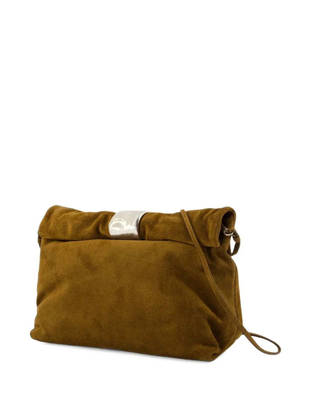 STAUD Cuff suède clutch Bruin