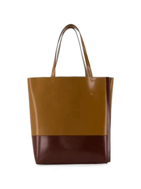 Marni Museo colour-block leather tote bag